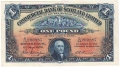 Commercial Bank Of Scotland Ltd 1 Pound,  2.12.1929